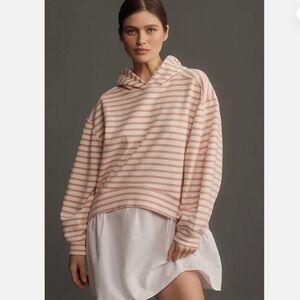 NWT Anthropologie Pilcro Hooded Sweatshirt Twofer Mini Dress MP